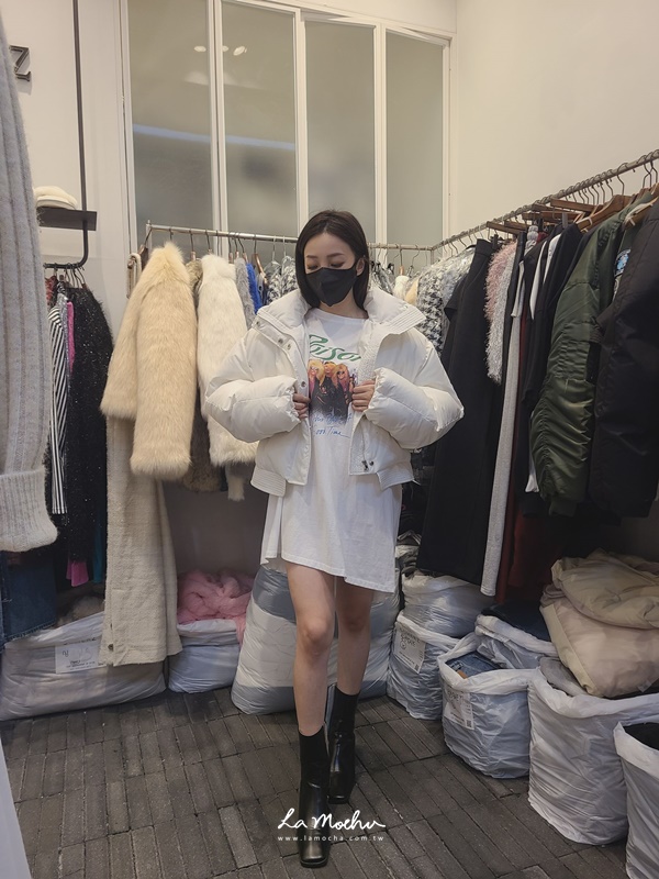 鵝絨澎澎側口袋外套(花花清單)